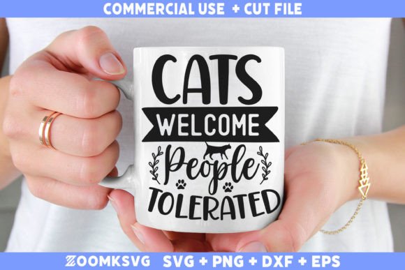 Cats Welcome People Tolerated SVG: A Must-Have for Creative Crafts