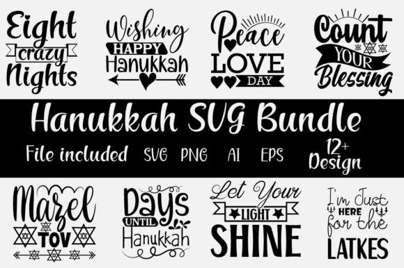 Crafting a Festive Look: About Hanukkah SVG Design Bundle