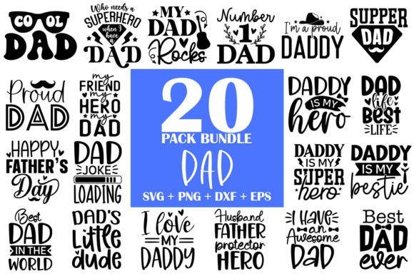 Enhance Your Father's Day Content with the Dad SVG Bundle