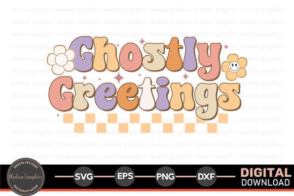 Ghostly Greetings - Halloween SVG for Graphics and Crafts