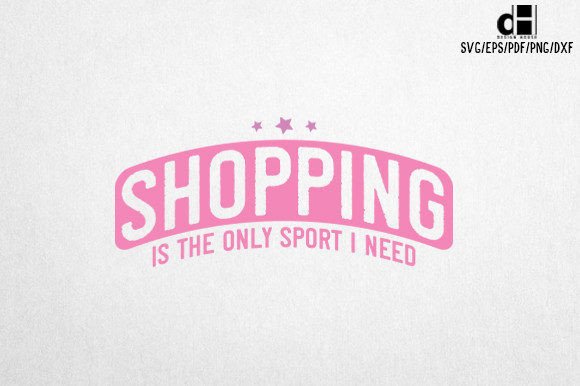 Girl Quote Shopping SVG Design for Creative Crafts