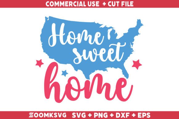 Home Sweet Home SVG for Crafts and Graphics