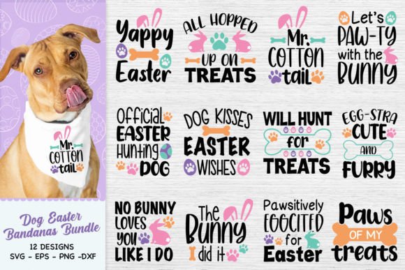 Review: Dog Easter Bandana Bundle Svg for Graphics and Crafts