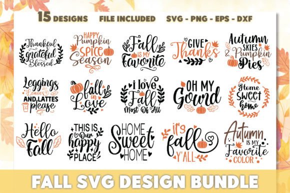 Review: Fall SVG Design Bundle for Creative Graphics and Crafts