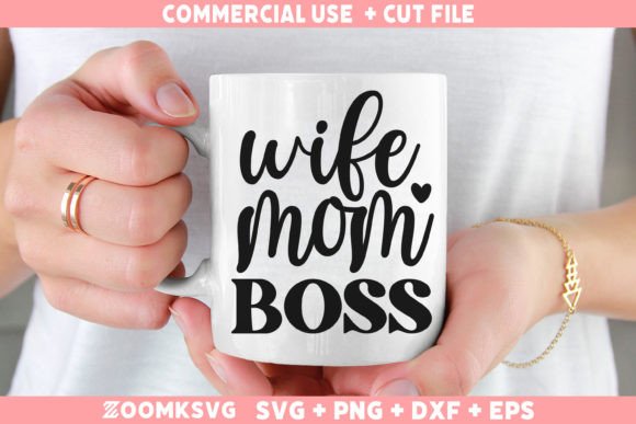 Wife Mom Boss SVG: A Versatile Graphics Asset for Crafts
